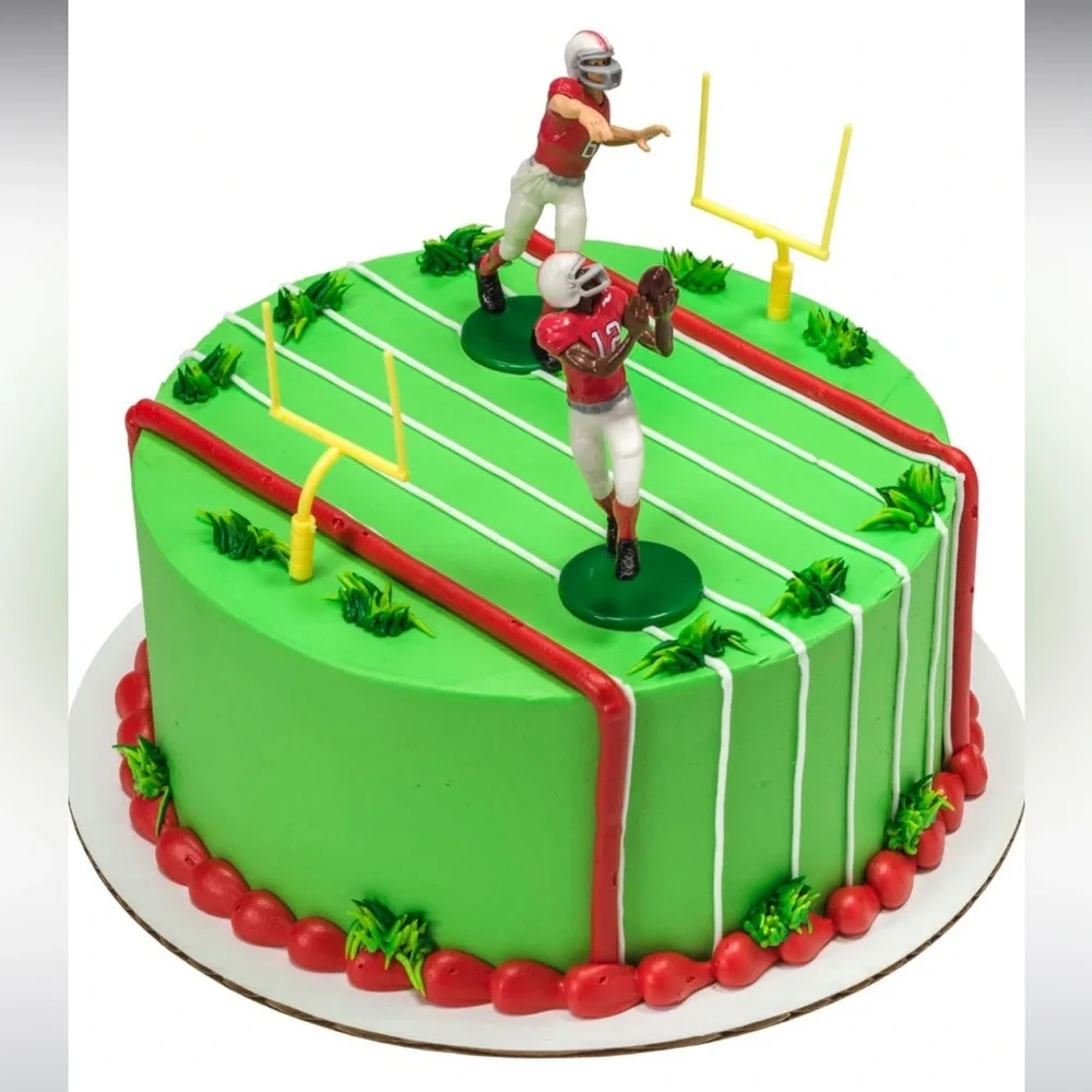 NEW Football Touchdown Cake Topper Set - Picture 2 of 3